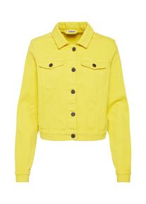 Noisy may, Damen Jacken 'NMDORA LS COLOR DENIM JACKET', Gelb