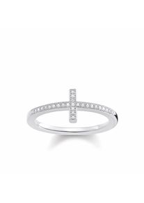 Thomas Sabo, Damen Diamantring 'Kreuz', Silber