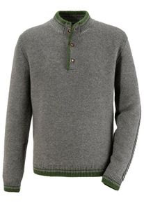 Hammerschmid, Herren Trachtenpullover in Wollqualität, Grau