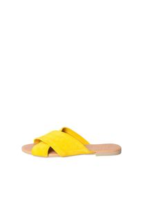 Pieces, Damen Sandalen, Gelb