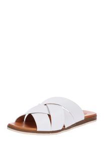 Apple of Eden, Damen Slipper 'Berta', Beige / Weiß