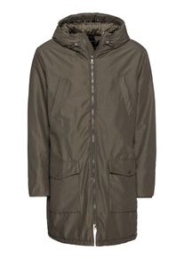 Kiomi, Herren Mantel 'long padded parka', Oliv