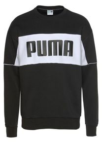 Puma, Herren Sweatshirt 'Retro Crew', Schwarz / Wei&szlig;