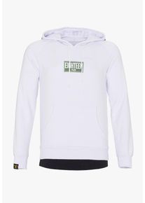PLUS EIGHTEEN, Herren Kapuzenpullover, Wei&szlig;
