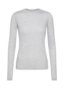Review, Damen Shirt 'SUPER BASIC LS', Graumeliert