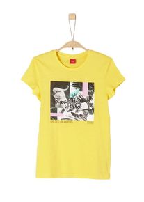 s.Oliver Junior, Mädchen T-Shirt, Gelb / Mischfarben