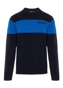 J. Lindeberg J.Lindeberg, Herren Pullover 'Snoop Chunky Wool', Blau / Nachtblau