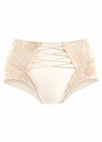 Nuance, Damen Taillenslip mit edler Spitze seitlich, Champagner