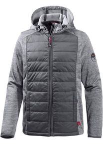 O.C.K. OCK, Herren Strickfleece, Graumeliert