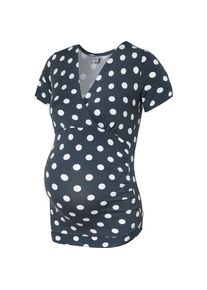 Bebefield, Damen Shirt 'TONI', Taubenblau / Weiß
