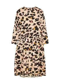 Y.A.S, Damen Kleid, Goldgelb / Rosé / Puder / Schwarz