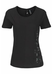 adidas Performance, Damen T-Shirt 'AOP LINEAR TEE', Schwarz