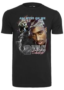 Mister Tee, Herren T-Shirt 'Tupac Retro', Mischfarben / Schwarz