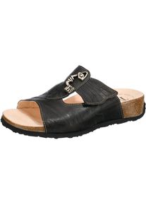 Think!, Damen Pantoletten 'Mizzi', Hellbraun / Schwarz