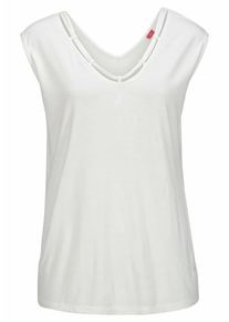 s.Oliver RED LABEL, Damen Beachwear Strandshirt, Creme