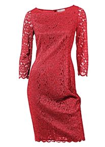 Heine, Damen Spitzenkleid, Rot