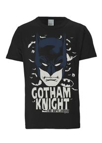 logoshirt, Herren T-Shirt 'Batman - Gotham Knight', Schwarz / Weiß