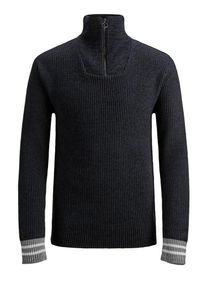 Jack & Jones JACK & JONES, Herren Pullover, Nachtblau / Grau / Wei&szlig;