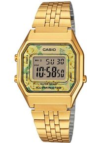 Casio, Damen Chronograph 'LA680WEGA-9CEF', Gelb / Gold / Grün / Schwarz