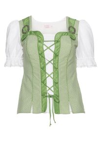 sheego Style, Damen Karobluse, Apfel / Weiß