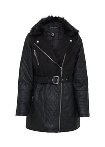 New Look, Damen Übergangsmantel, Schwarz