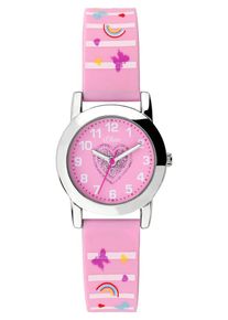 s.Oliver, M&auml;dchen Uhr 'SO-3724-PQ', Hellblau / Gelb / Hellpink / Wei&szlig;