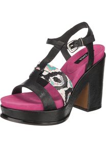 Zinda, Damen Sandaletten, Fuchsia / Schwarz