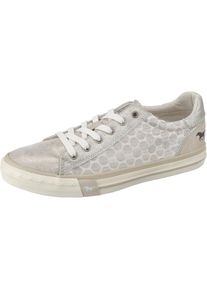 Mustang, Damen Sneaker, Taupe / Naturwei&szlig;