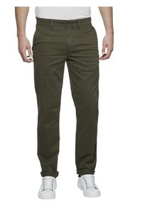Tommy Jeans, Herren Hose 'THDM ORIGINAL STRT CHINO FREDDY 1', Dunkelgr&uuml;n
