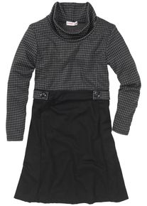 sheego Trend, Damen Kleid, Grau / Schwarz