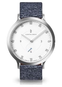 Lilienthal Berlin, Damen Unisexuhr 'Cobblestones', Blau / Silber