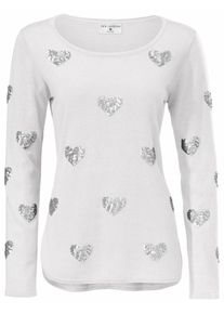 Heine, Damen Feinstrickpullover, Offwhite