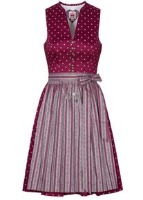 Spieth & Wensky SPIETH & WENSKY, Damen Dirndl "Hester" mini, Dunkelrot