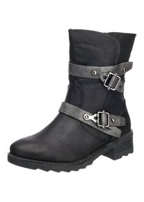 Marco Tozzi, Damen Stiefeletten, Schwarz / Silber