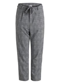Pieces, Damen Hose, Grau / Schwarz / Weiß