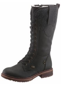 Rieker, Damen Schn&uuml;rstiefel, Schwarz