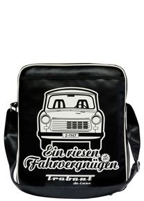 logoshirt, Damen Tasche 'Trabant - Ein riesen Fahrvergn&uuml;gen', Schwarz / Wei&szlig;