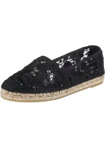 Vidorreta, Damen Espadrilles, Beige / Schwarz