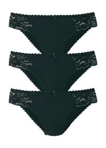 Petite Fleur, Damen Spitzen-Jazzpants (3 Stck.), Schwarz