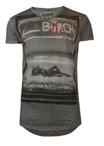 Trueprodigy, Herren T-Shirt 'Monaco Girl', Anthrazit