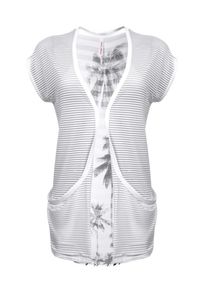 sheego Trend, Damen Weste im Mustermix, Schwarz / Wei&szlig;