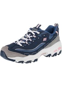 Skechers, Damen Sneaker 'D'LITES NEW JOURNEY', Blau / Grau / Rosa