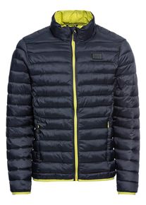 Blend, Herren Jacke, Dunkelblau / Gelb