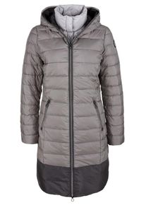 s.Oliver RED LABEL, Damen Leichter Daunenmantel, Greige / Dunkelgrau
