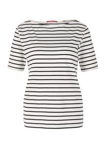 s.Oliver RED LABEL, Damen Shirt, Nachtblau / Weiß