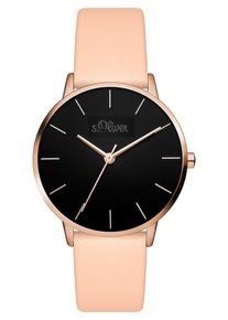 s.Oliver, Damen Uhr, Rosa / Schwarz