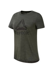 Reebok, Damen T-Shirt 'Elets Marble', Dunkelgrau / Schwarz
