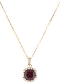 Christ, Damen Kette, Gold / Rot