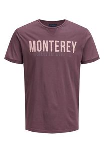 Jack & Jones JACK & JONES, Herren T-Shirt, Beere