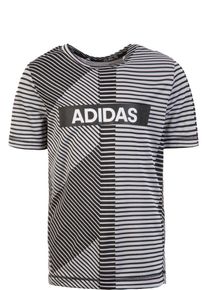 adidas Performance, Trainingsshirt 'Branded', Grau / Schwarz / Wei&szlig;